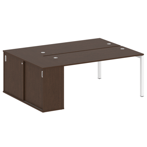 Бенч-система с шкафом-купе на П-обр. м/к Metal System Quattro 50БП.РС-СШК-1.4 фото 6