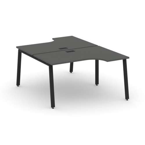 Style Project Рабочая станция эргоном. SN-6A.DRPA-022 Дуб Табак/Металл Белый 1580*1632/1992*750 фото 6