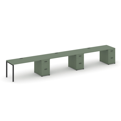 Бенч-система на 3 места с 3 опорными тумбами Concept CN.ORS-446