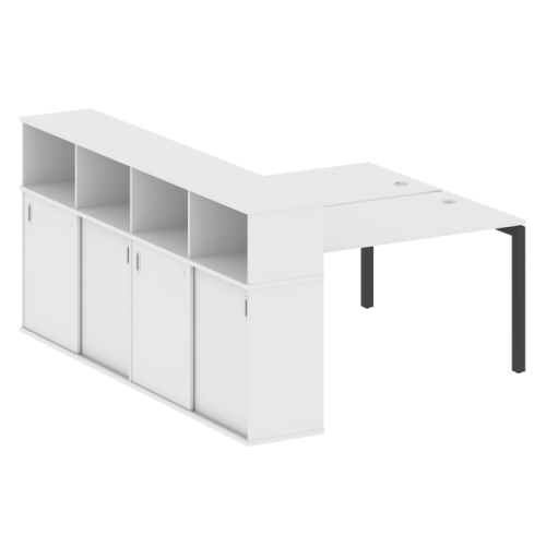 Бенч-система с шкафом-купе на П-обр. м/к Metal System Quattro 50БП.РС-СШК-4.3 фото 15