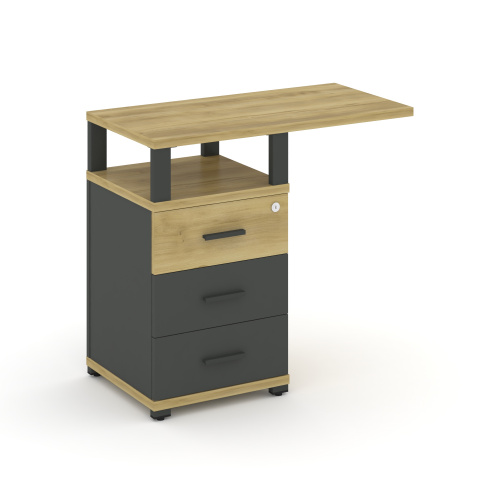 Тумба приставная с 3 ящиками Concept CN.TUS-002 W фото 4 Тумба приставная с 3 ящиками Concept CN.TUS-002 W фото 4