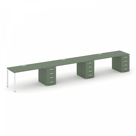 Бенч-система на 3 места с 3 опорными тумбами Concept CN.ORS-444