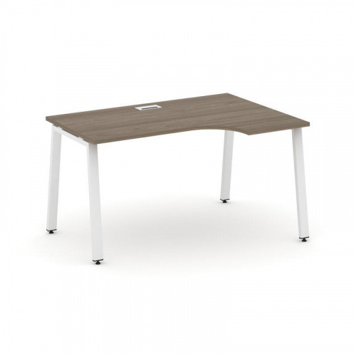 Style Project Стол рабочий эргоном. SN-6A.SPA-001(R) Вяз Благородный/Металл Антрацит 1380*600/980*75 фото 23