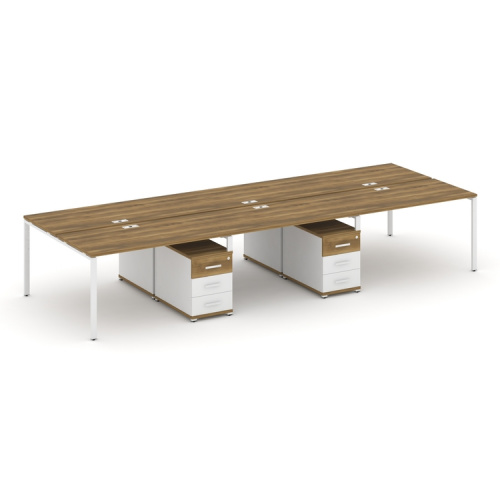 Бенч-система на 6 мест с 2 опорными тумбами Concept CN.DRS-343 фото 8