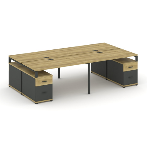 Бенч-система на 4 места с 2 опорными тумбами Concept CN.DRS-331 фото 4