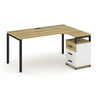 Стол эргономичный с опорной тумбой Concept CN.SA-307(R)