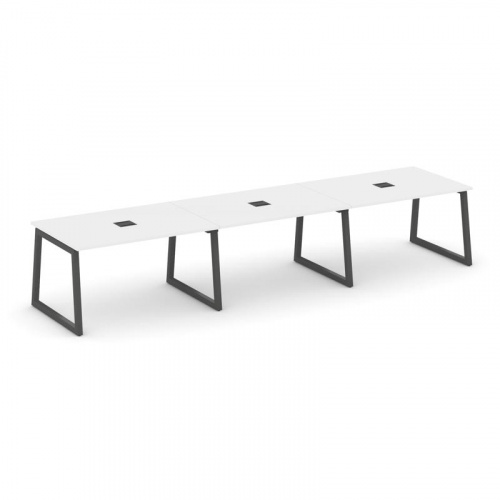 Style Project Стол переговорный SN-5T1.SPRG-023 Акация Лорка/Металл Антрацит/Заглушка Металл Антраци фото 26