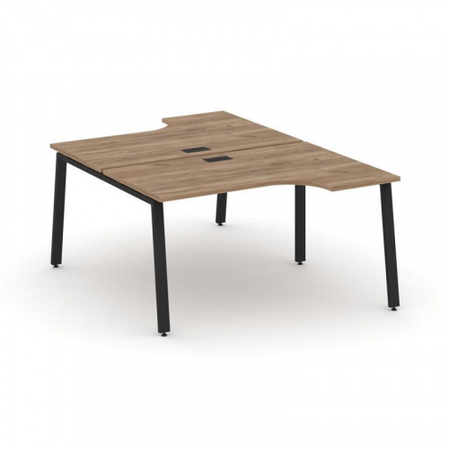 Style Project Рабочая станция эргоном. SN-6A.DRPA-022 Дуб Табак/Металл Белый 1580*1632/1992*750 фото 3