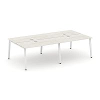 Style Project Рабочая станция 2-х сторон. SN-6A.DRS-044 Дуб Наварра/Металл Белый 3160*1432*750