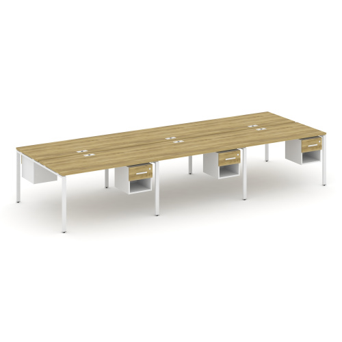 Бенч-система на 6 мест с подвесными тумбами Concept CN.DRS-159 фото 11