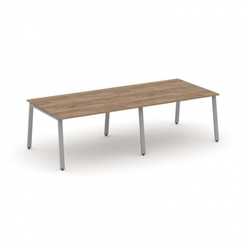 Style Project Стол переговорный SN-6A.SPRG-044.3 Дуб Наварра/Металл Белый 3160*1180*750 фото 7