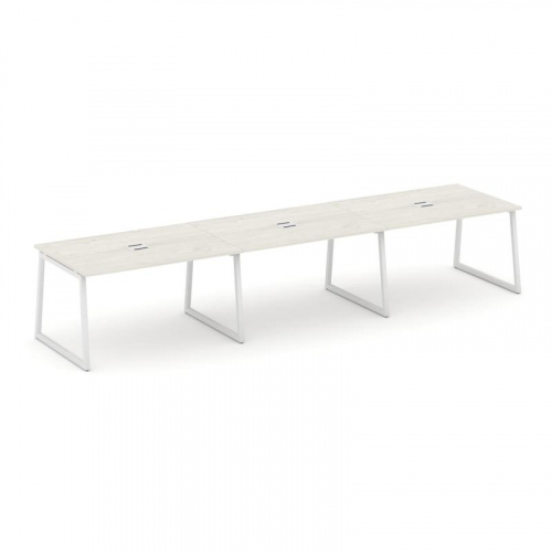 Style Project Стол переговорный SN-4T1.SPRG-024 Акация Лорка/Металл Антрацит/Заглушка Металл Антраци фото 13