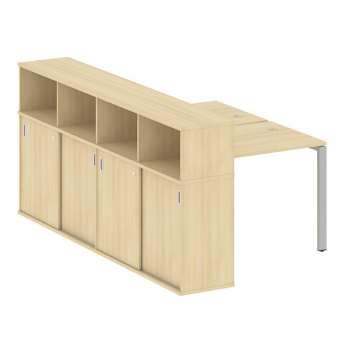 Бенч-система с шкафом-купе на П-обр. м/к Metal System БП.РС-СШК-4.1 фото 11