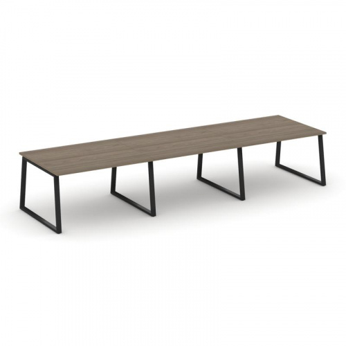 Style Project Стол переговорный SN-6T1.SPRG-053.3 Акация Лорка/Металл Антрацит 4140*1180*750 фото 6