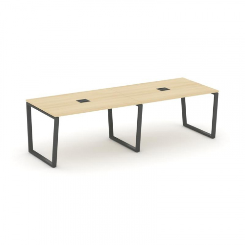 Style Project Стол переговорный SN-6T2.SPRG-013 Акация Лорка/Металл Антрацит/Заглушка Металл Антраци фото 28