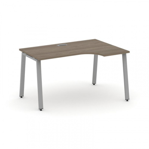 Style Project Стол рабочий эргоном. SN-6A.SPA-001(R) Вяз Благородный/Металл Антрацит 1380*600/980*75 фото 8