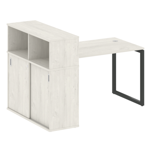 Стол офисный с шкафом-купе на О-обр. м/к Metal System Quattro 40БО.РС-СШК-3.2 фото 13