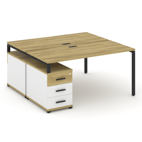 Бенч-система на 2 места с опорной тумбой Concept CN.DRS-304 фото 5