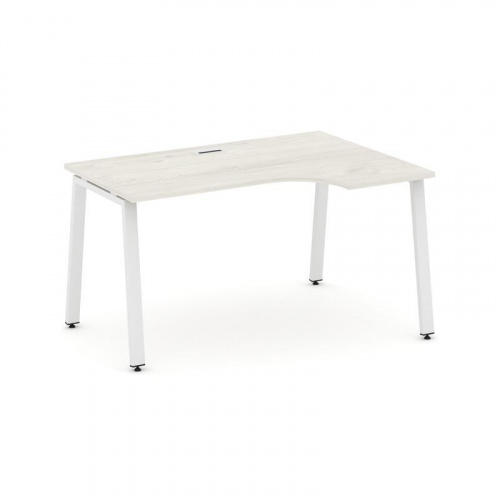 Style Project Стол рабочий эргоном. SN-6A.SPA-001(R) Вяз Благородный/Металл Антрацит 1380*600/980*75 фото 17