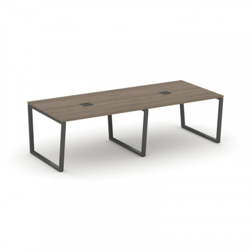 Style Project Стол переговорный SN-6T2.SPRG-042 Акация Лорка/Металл Антрацит/Заглушка Металл Антраци фото 25