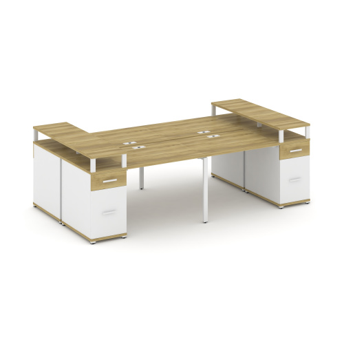 Бенч-система на 4 места с 2 опорными тумбами Concept CN.DRS-445 фото 11