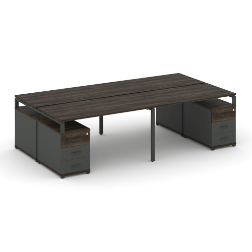 Бенч-система на 4 места с 2 опорными тумбами Concept CN.DRS-327 фото 3