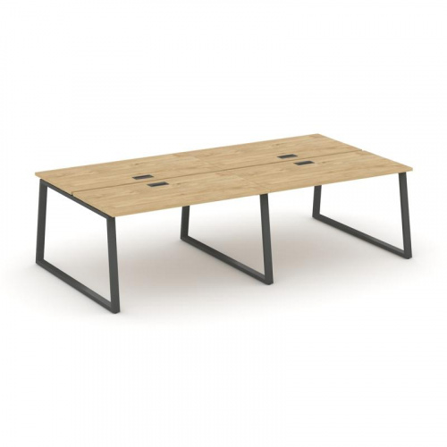 Style Project Рабочая станция 2-х сторон. SN-6T1.DRS-053 Акация Лорка/Металл Антрацит/Заглушка Пласт фото 22