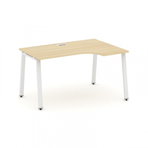 Style Project Стол рабочий эргоном. SN-6A.SPA-001(R) Вяз Благородный/Металл Антрацит 1380*600/980*75 фото 19