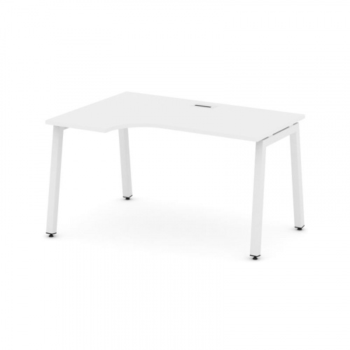 Style Project Стол рабочий эргоном. SN-5A.SPA-021(L) Дуб Табак/Металл Белый 1380*800/980*750 фото 19