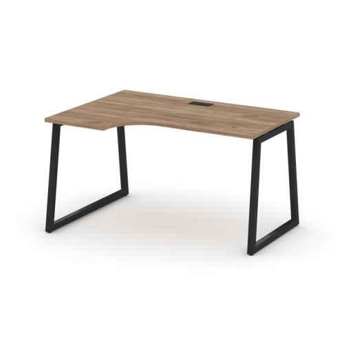 Style Project Стол рабочий эргоном. SN-4T1.SPA-012(L) Акация Лорка/Металл Антрацит/Заглушка Пластик фото 4