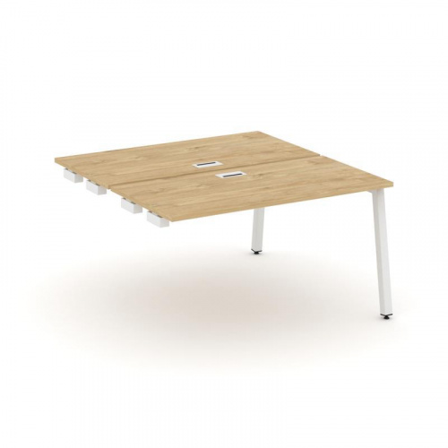 Style Project Стол-приставка к опор. элем. SN-5A.DPRS-003 Дуб Табак/Металл Белый 1380*1232*750 фото 21