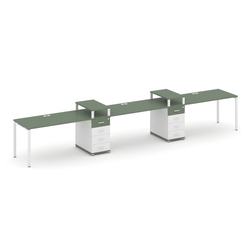 Бенч-система на 3 места с 2 опорными тумбами Concept CN.ORS-450 фото 5