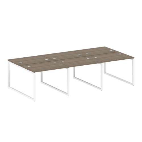 Бенч-система на 6 рабочих мест на О-обр. м/к Metal System Quattro 40БО.СМ-6.1 фото 3