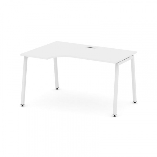 Style Project Стол рабочий эргоном. SN-4A.SPA-002(L) Белый/Металл Антрацит 1580*600/980*750 фото 18