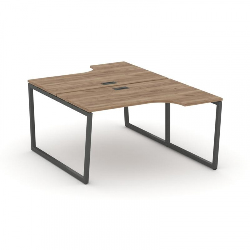 Style Project Рабочая станция эргоном. SN-4T2.DRPA-011 Акация Лорка/Металл Антрацит/Заглушка Пластик фото 23