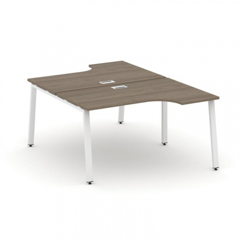 Style Project Рабочая станция эргоном. SN-6A.DRPA-022 Дуб Табак/Металл Белый 1580*1632/1992*750 фото 23