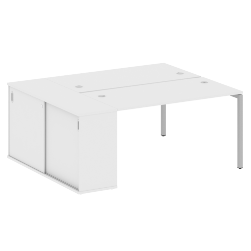 Бенч-система с шкафом-купе на П-обр. м/к Metal System Quattro 40БП.РС-СШК-1.3 фото 4