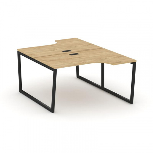 Style Project Рабочая станция эргоном. SN-4T2.DRPA-011 Акация Лорка/Металл Антрацит/Заглушка Пластик