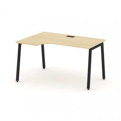 Style Project Стол рабочий эргоном. SN-4A.SPA-002(L) Белый/Металл Антрацит 1580*600/980*750 фото 10