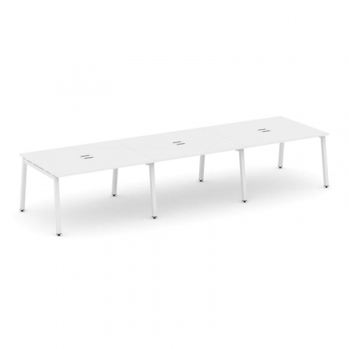 Style Project Стол переговорный SN-5A.SPRG-053 Тиквуд Светлый/Металл Белый 4410*1180*750 фото 15