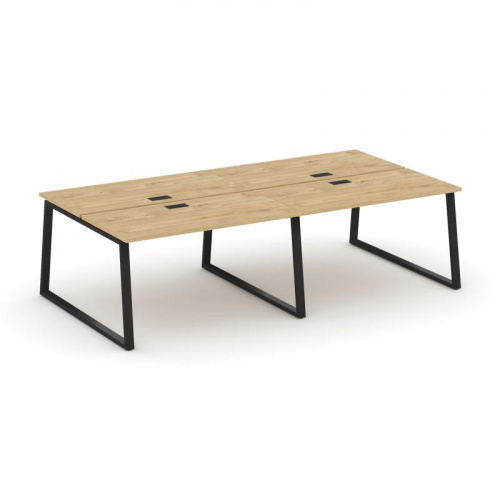 Style Project Рабочая станция 2-х сторон. SN-6T1.DRS-053 Акация Лорка/Металл Антрацит/Заглушка Пласт