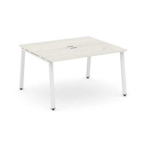 Style Project Стол переговорный SN-6A.SPRG-033 Акация Лорка/Металл Белый 1380*1180*750 фото 15