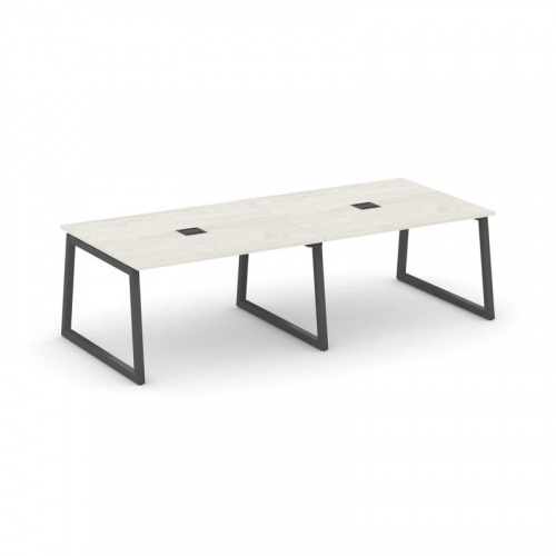 Style Project Стол переговорный SN-5T1.SPRG-044 Акация Лорка/Металл Антрацит/Заглушка Металл Антраци фото 24