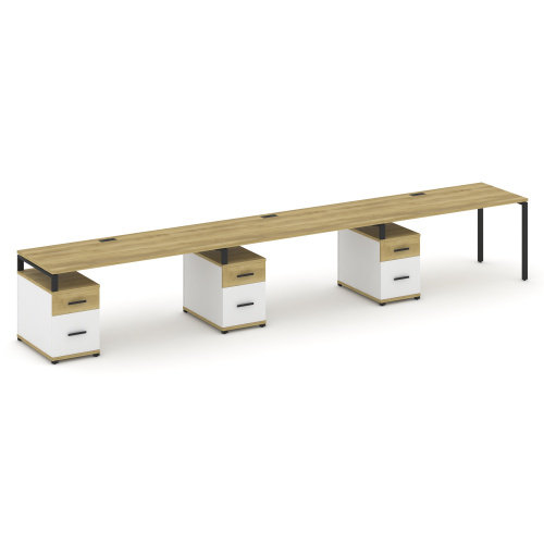 Бенч-система на 3 места с 3 опорными тумбами Concept CN.ORS-348 фото 6