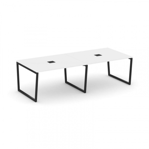 Style Project Стол переговорный SN-4T2.SPRG-042 Акация Лорка/Металл Антрацит/Заглушка Металл Антраци фото 7