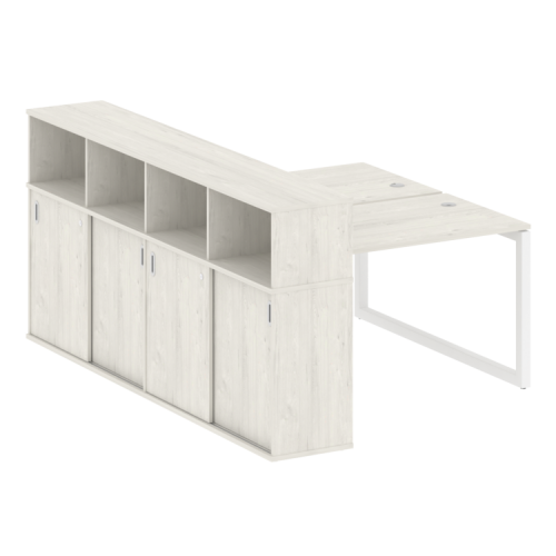 Бенч-система с шкафом-купе на О-обр. м/к Metal System Quattro 50БО.РС-СШК-4.2 фото 9