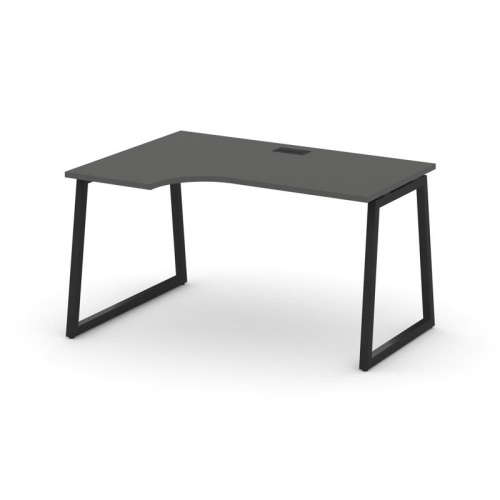 Style Project Стол рабочий эргоном. SN-4T1.SPA-012(L) Акация Лорка/Металл Антрацит/Заглушка Пластик фото 5