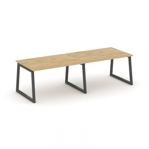 Style Project Стол переговорный SN-5T1.SPRG-013.3 Акация Лорка/Металл Антрацит 2760*980*750 фото 6