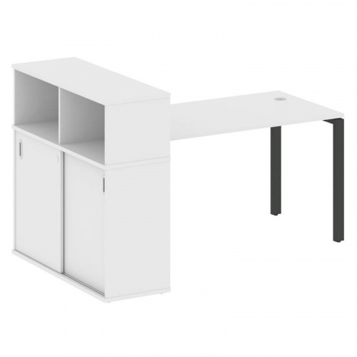 Стол письменный с шкафом-купе на П-обр. м/к Metal System БП.РС-СШК-3.3 фото 10