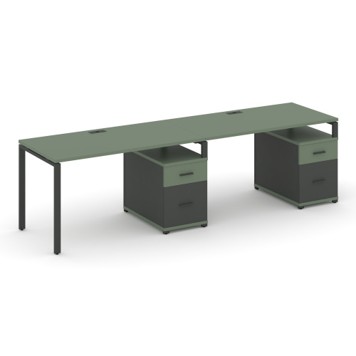 Бенч-система на 2 места с 2 опорными тумбами Concept CN.ORS-313 фото 2